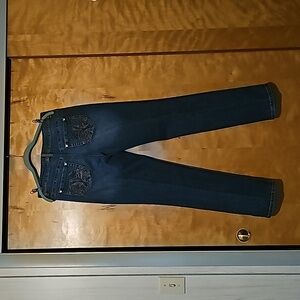 EUC Tummy control embellished jeans 32" inseam